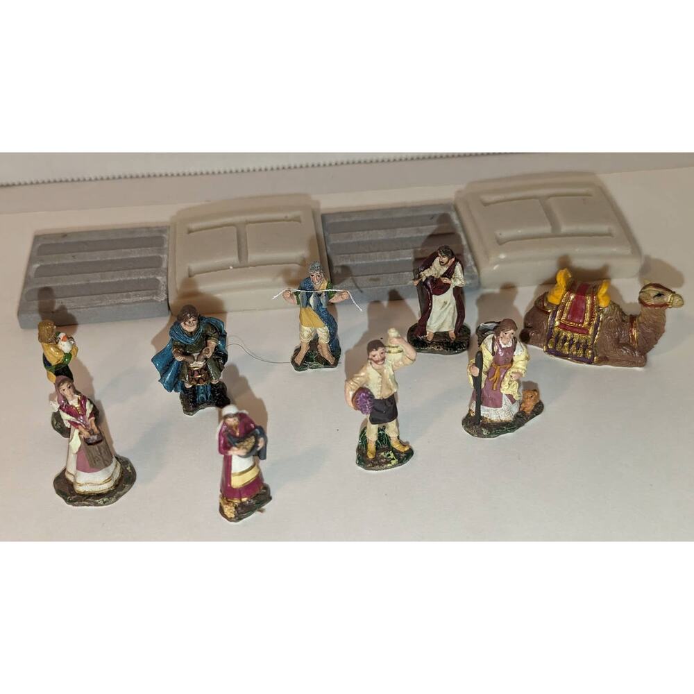 Hawthorne Village The Peace On Earth Figurine Set Hand Painted Bradford Exchange